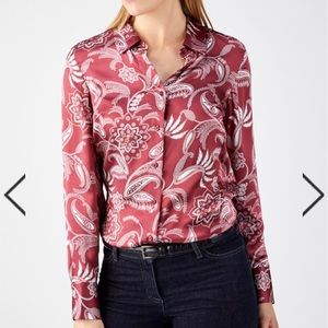 Silk blouse in paisley